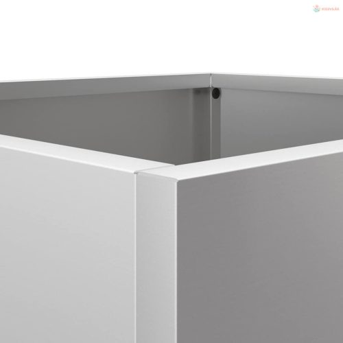 Ezüstszínű horganyzott acél növénytartó 49x47x46 cm