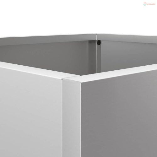 Ezüstszínű horganyzott acél növénytartó 32x29x75 cm