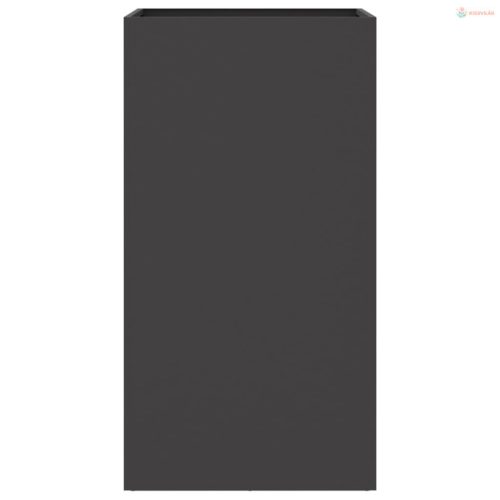 Fekete acél növénytartó 42 x 38 x 75 cm