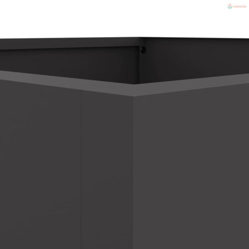 Fekete acél növénytartó 42 x 38 x 75 cm