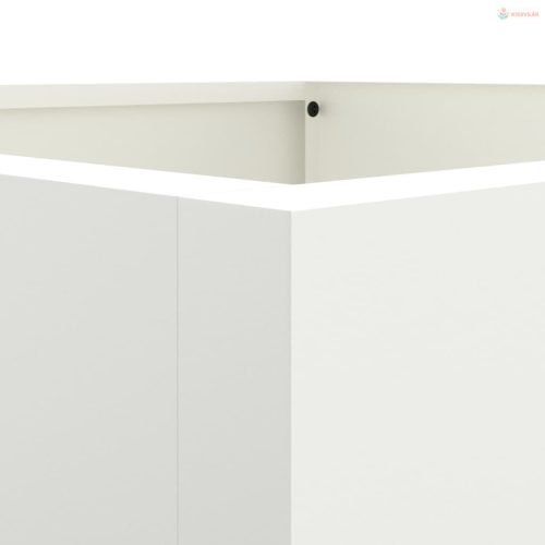 Fehér acél növénytartó 42 x 38 x 75 cm