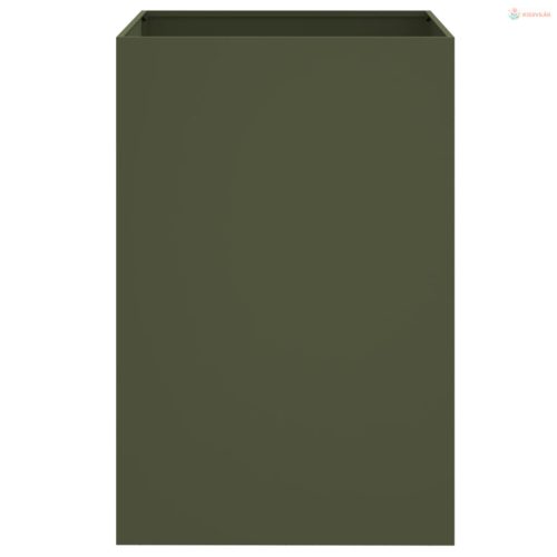 Olívazöld acél növénytartó 52 x 48 x 75 cm