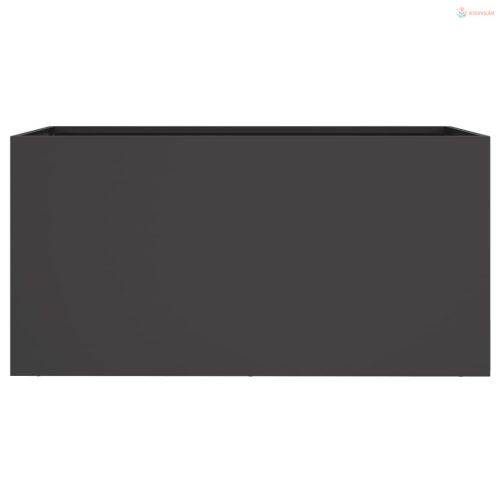 Fekete acél növénytartó 62 x 30 x 29 cm