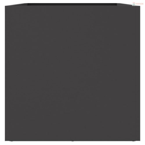 Fekete acél növénytartó 62 x 30 x 29 cm