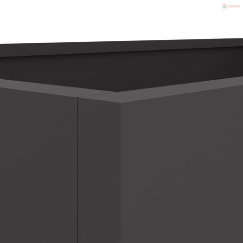 Fekete acél növénytartó 62 x 30 x 29 cm