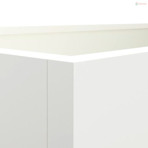 Fehér acél növénytartó 62 x 30 x 29 cm