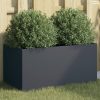 Antracitszürke acél növénytartó 62 x 30 x 29 cm