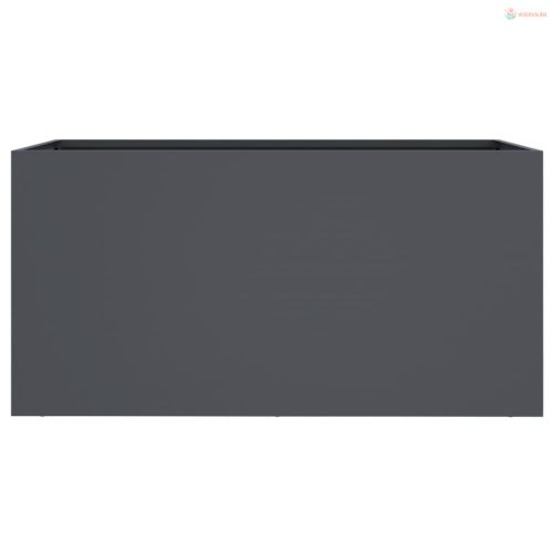 Antracitszürke acél növénytartó 62 x 30 x 29 cm