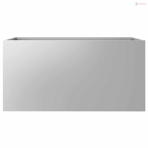 Ezüstszínű horganyzott acél növénytartó 62x30x29 cm