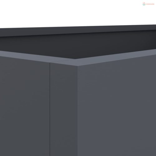 Antracitszürke acél növénytartó 62 x 40 x 39 cm