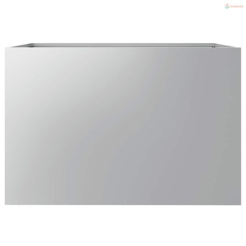 Ezüstszínű horganyzott acél növénytartó 62x40x39 cm