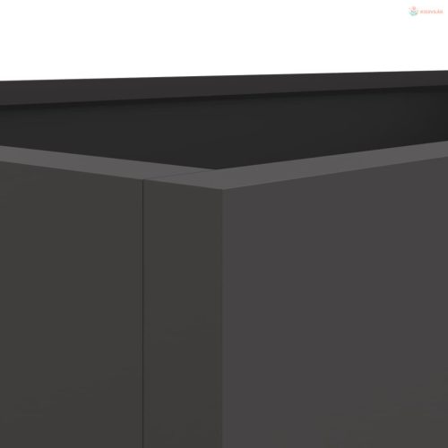 Fekete acél növénytartó 62 x 47 x 46 cm