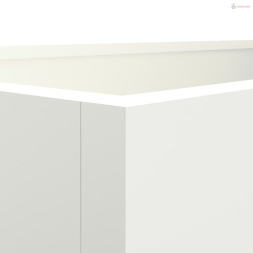 Fehér acél növénytartó 62 x 47 x 46 cm