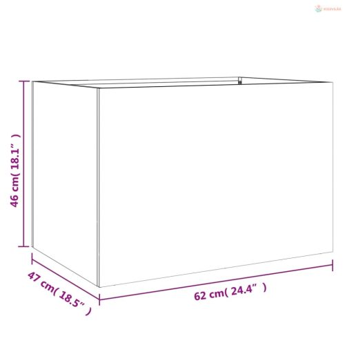 Fehér acél növénytartó 62 x 47 x 46 cm