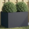 Antracitszürke acél növénytartó 62 x 47 x 46 cm