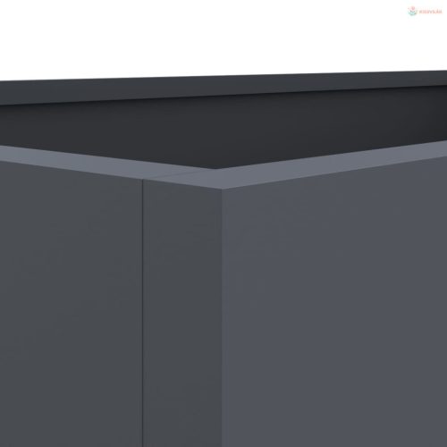 Antracitszürke acél növénytartó 62 x 47 x 46 cm