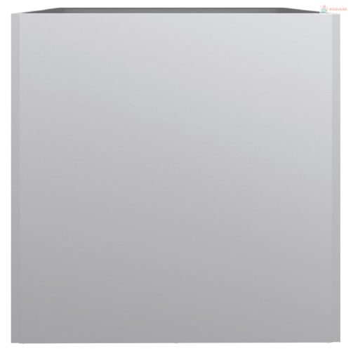 Ezüstszínű horganyzott acél növénytartó 62x47x46 cm