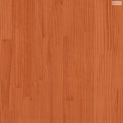 Barna tömör fenyőfa ültetőasztal polcokkal 82,5 x 50 x 86,5 cm