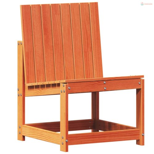 Viaszbarna tömör fenyőfa kerti szék 50,5 x 55 x 77 cm