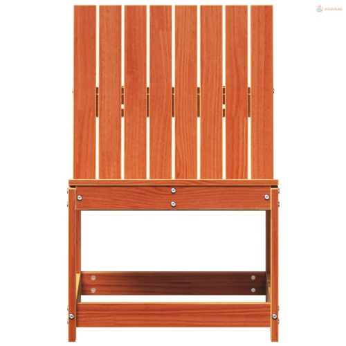 Viaszbarna tömör fenyőfa kerti szék 50,5 x 55 x 77 cm