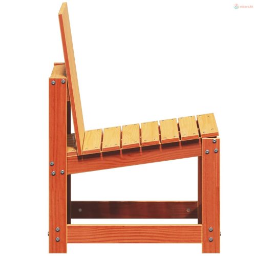 Viaszbarna tömör fenyőfa kerti szék 50,5 x 55 x 77 cm