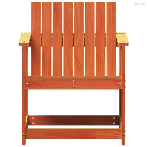 Viaszbarna tömör fenyőfa kerti szék 62 x 56 x 77 cm