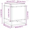 Impregnált fenyőfa kerti virágláda 40 x 40 x 50 cm