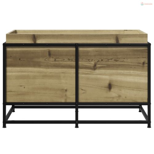 Impregnált fenyőfa kerti virágláda 80 x 40 x 50 cm