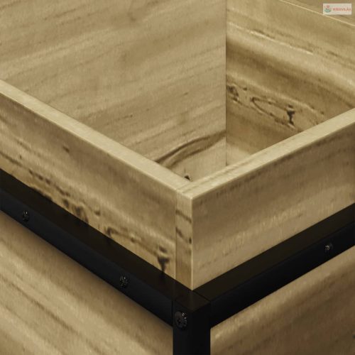 Impregnált fenyőfa kerti virágláda 80 x 40 x 50 cm