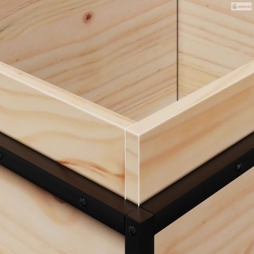 Tömör fenyőfa kerti virágláda 100 x 40 x 50 cm