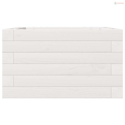 Fehér tömör fenyő virágláda 40 x 40 x 23 cm