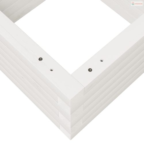 Fehér tömör fenyő virágláda 40 x 40 x 23 cm