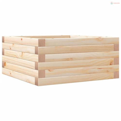 Tömör fenyő kerti virágláda 50x50x72 cm