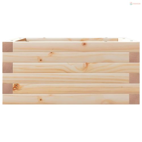 Tömör fenyő kerti virágláda 50x50x72 cm