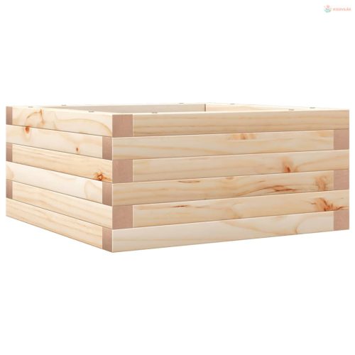 Tömör fenyő kerti virágláda 50x50x72 cm