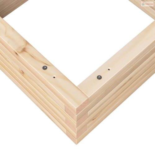 Tömör fenyő kerti virágláda 50x50x72 cm