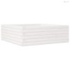 Fehér tömör fenyő virágláda 70 x 70 x 23 cm