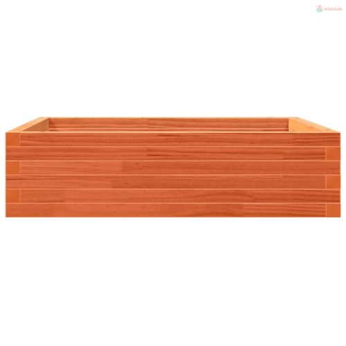 Viaszbarna tömör fenyőfa kerti virágláda 90 x 90 x 23 cm