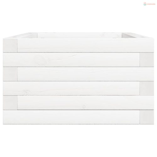 Fehér tömör fenyő virágláda 70 x 40 x 23 cm