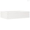 Fehér tömör fenyőfa kerti virágláda 90x60x23 cm
