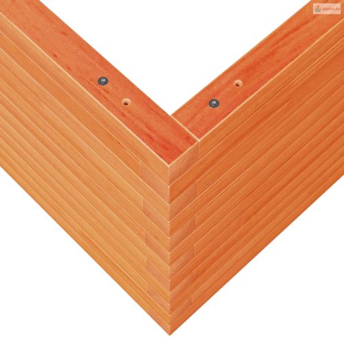 Viaszbarna tömör fenyőfa kerti virágtartó 60 x 60 x 45,5 cm