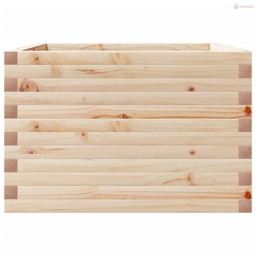 Tömör fenyő kerti virágláda 70 x 70 x 45,5 cm
