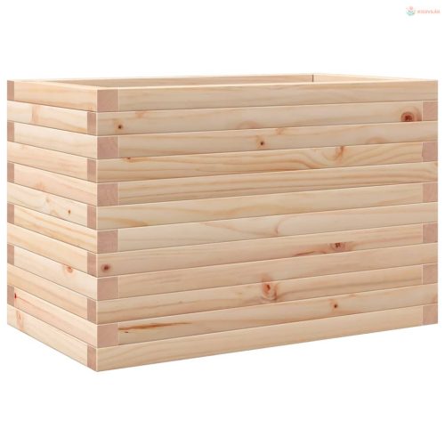 Tömör fenyő kerti virágláda 70 x 40 x 45,5 cm