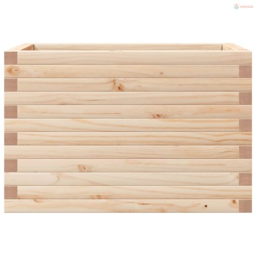 Tömör fenyő kerti virágláda 70 x 40 x 45,5 cm