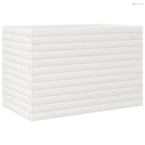 Fehér tömör fenyő virágláda 70x40x45,5 cm