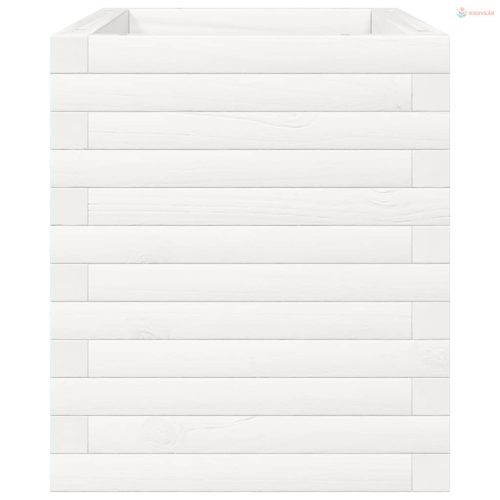 Fehér tömör fenyő virágláda 70x40x45,5 cm