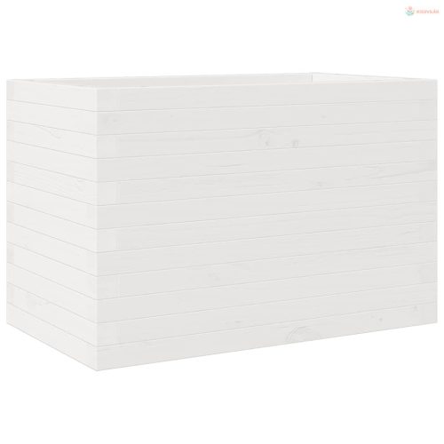 Fehér tömör fenyő virágláda 70x40x45,5 cm