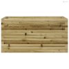Impregnált fenyőfa kerti virágláda 90 x 40 x 45,5 cm