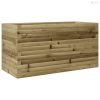 Impregnált fenyőfa kerti virágláda 90 x 40 x 45,5 cm