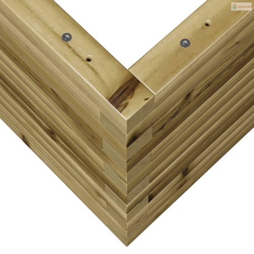 Impregnált fenyőfa kerti virágláda 90 x 40 x 45,5 cm